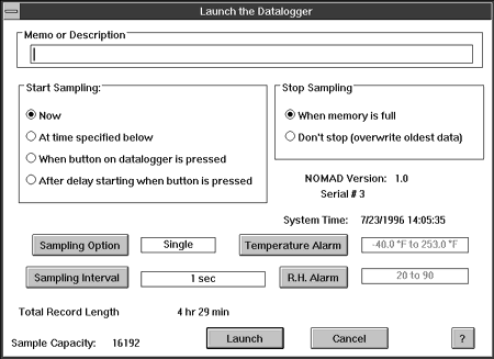 DataLogger Launch